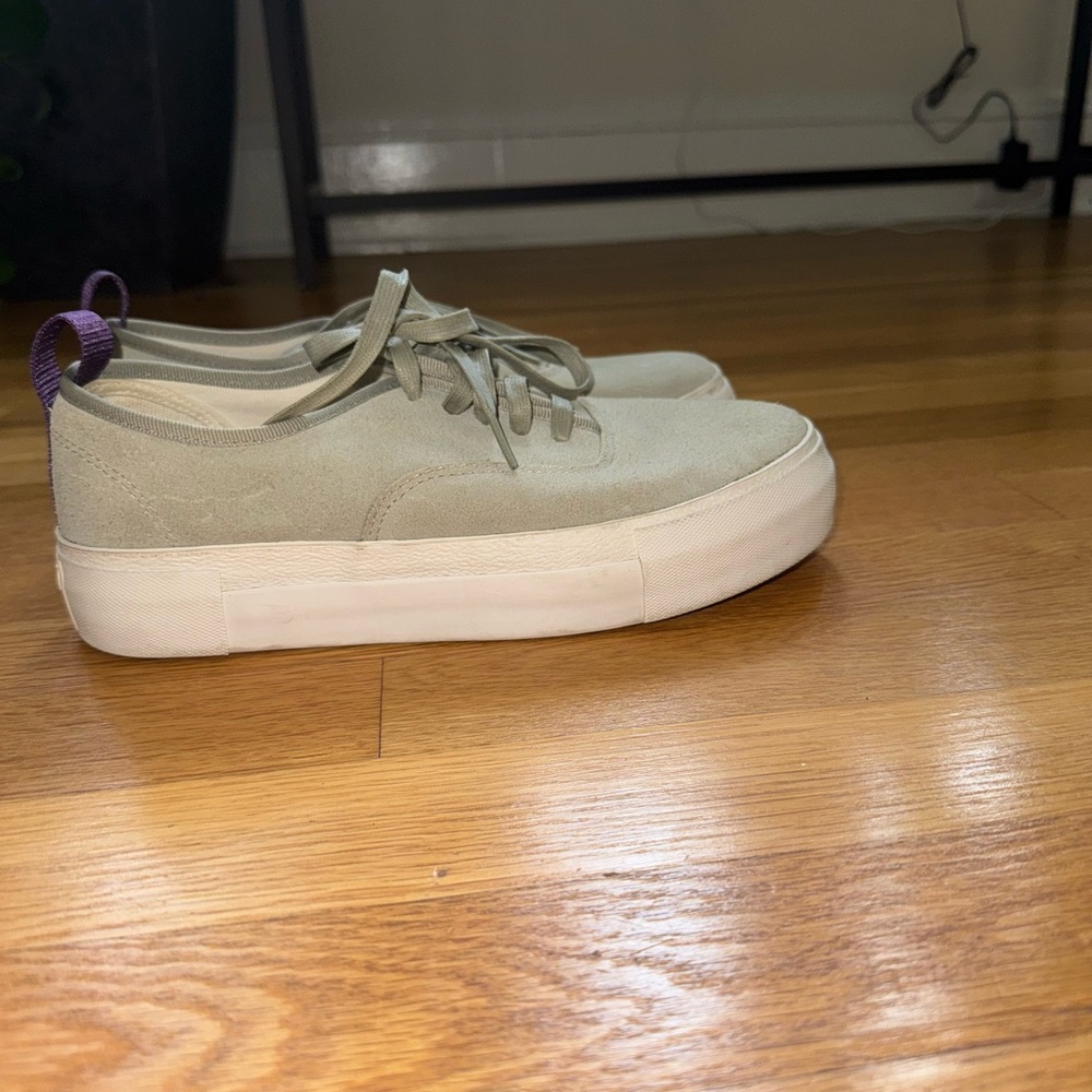 Eytys Suede Platform Sneakers in Gray